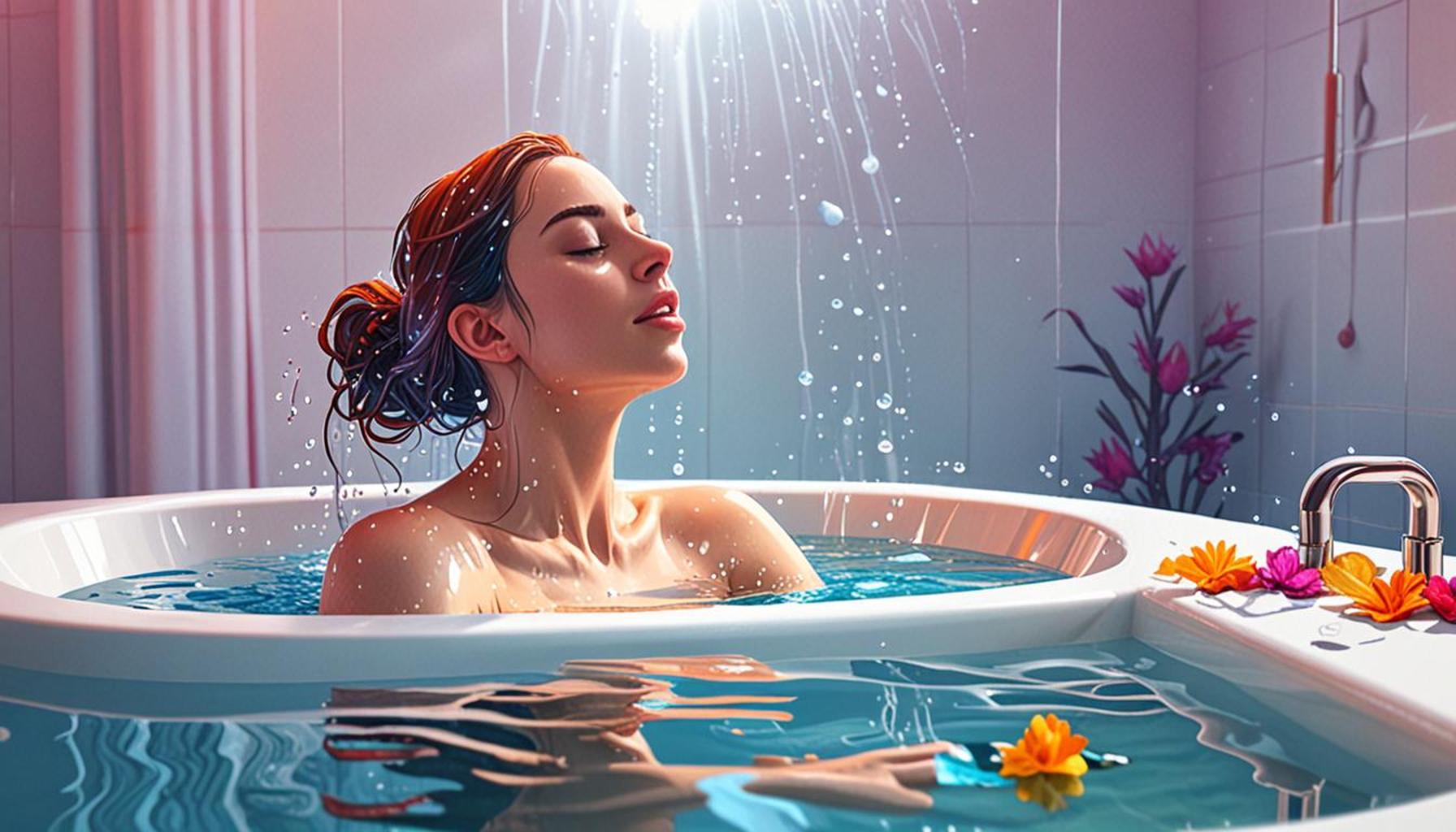 The Connection Between Water Heat and Emotional Tension Release During Bath Meditation
