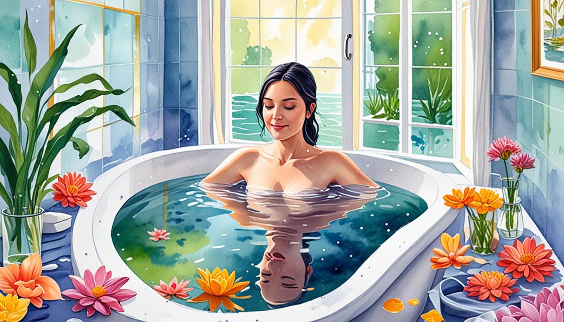 Reflections in Water: Using Bath Meditation to Cultivate Gratitude and Relieve Stress